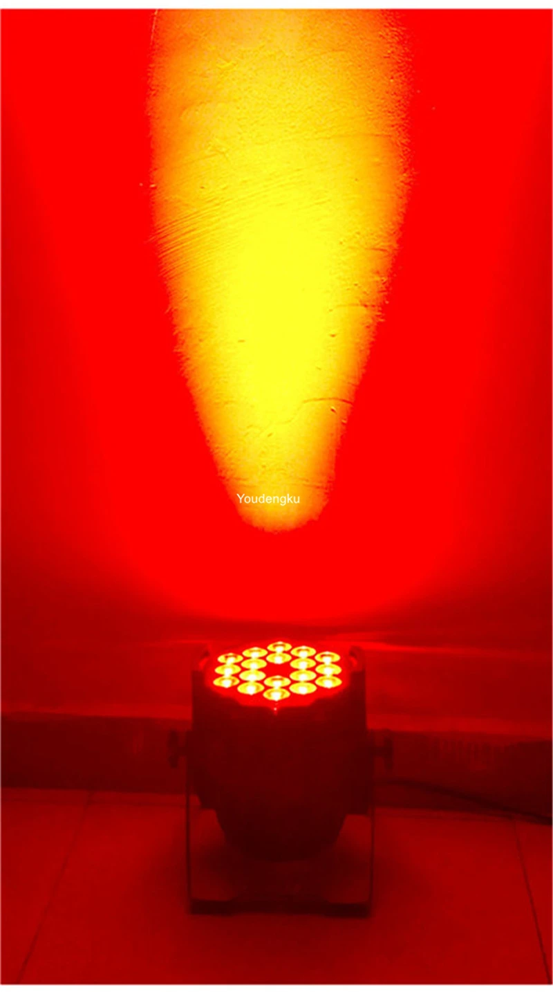 2 бр. професионален led лампа Par 18x10 W 4в1 rgbw led par 64 10 W за сватбени клубни събития led лампа parcans . ' - ' . 5