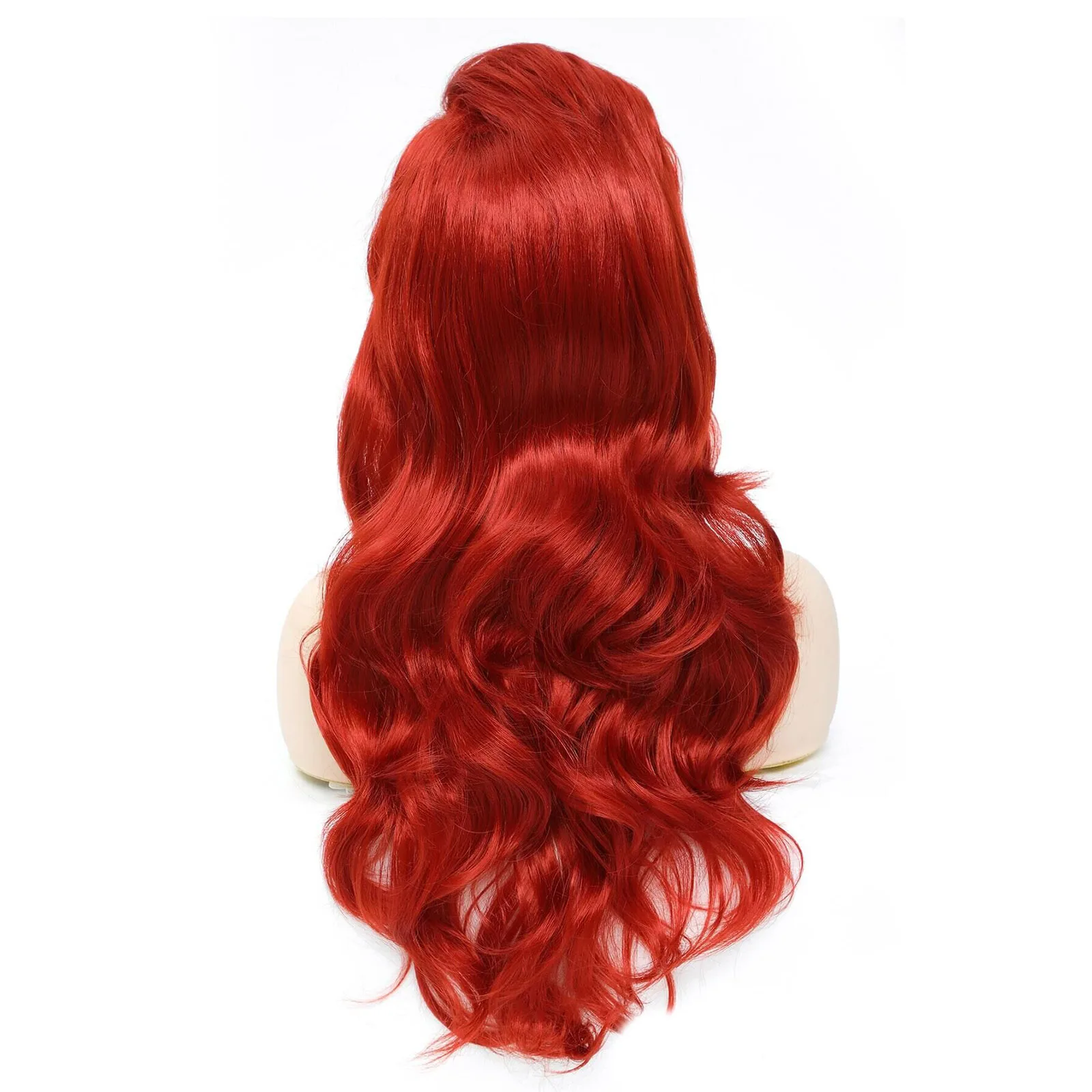 BCHR Дълъг съраунд вълнообразни перука Синтетичен Cosplay Аниме Медно-червени перуки за жени . ' - ' . 1