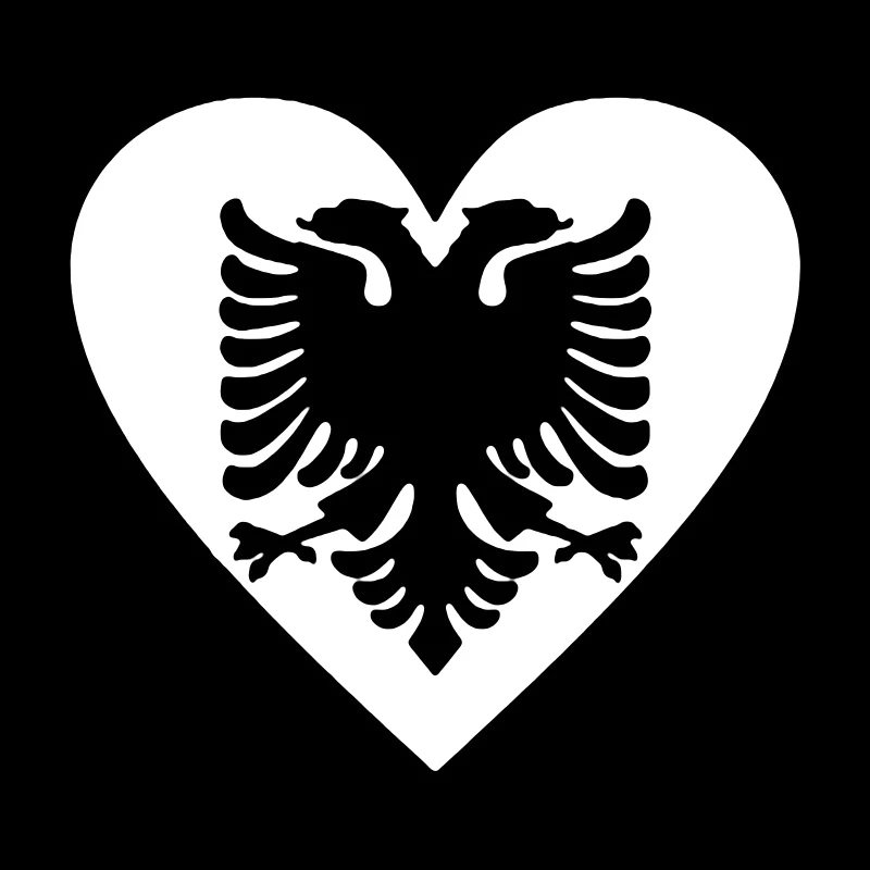 CS31905 # Vinyl Стикер на стопанските Love Албания, Автомобили Стикер, Водоустойчив Кола Декори Броня купето на Автомобила, Задното Стъкло . ' - ' . 2