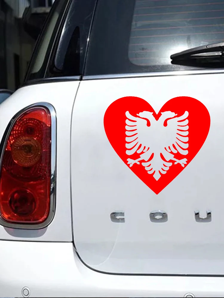 CS31905 # Vinyl Стикер на стопанските Love Албания, Автомобили Стикер, Водоустойчив Кола Декори Броня купето на Автомобила, Задното Стъкло . ' - ' . 5