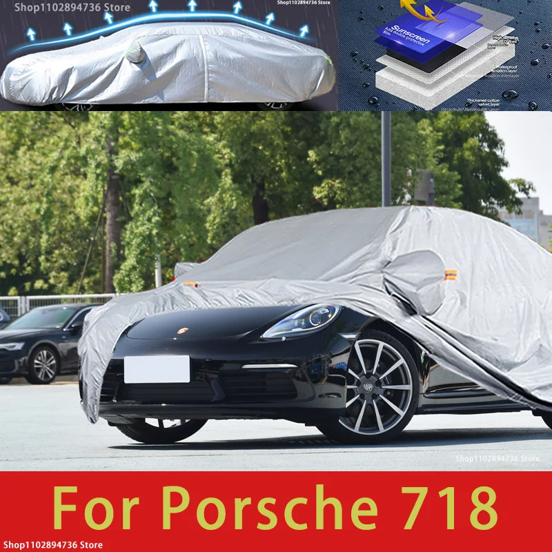 За Porsche 718 външна защита, пълни с автомобил сеат, снежната покривка, козирка, водоустойчива прахозащитен външни автомобилни аксесоари . ' - ' . 0