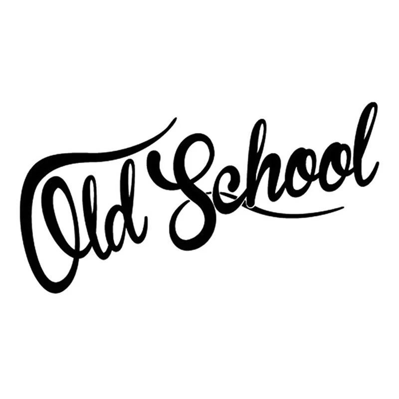 Забавни реколта етикети старата школа KK Oldstyle, покриващи драскотини, стикер за автомобил, PVC, 18 см X 9 см . ' - ' . 0