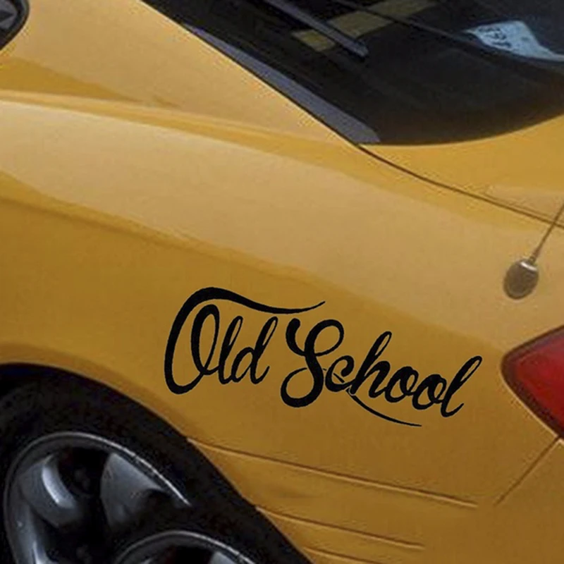 Забавни реколта етикети старата школа KK Oldstyle, покриващи драскотини, стикер за автомобил, PVC, 18 см X 9 см . ' - ' . 1