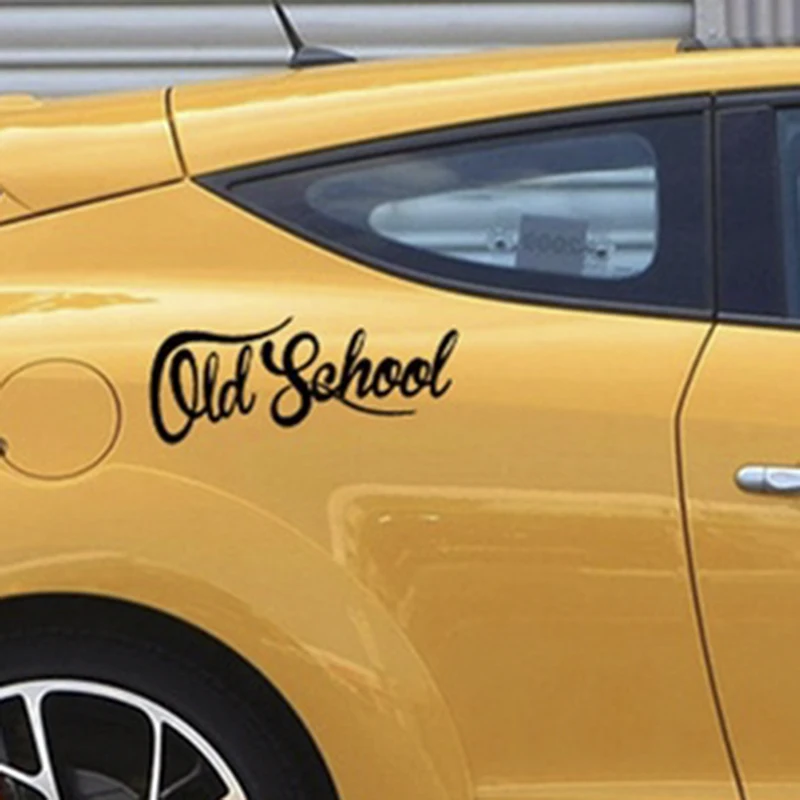 Забавни реколта етикети старата школа KK Oldstyle, покриващи драскотини, стикер за автомобил, PVC, 18 см X 9 см . ' - ' . 2