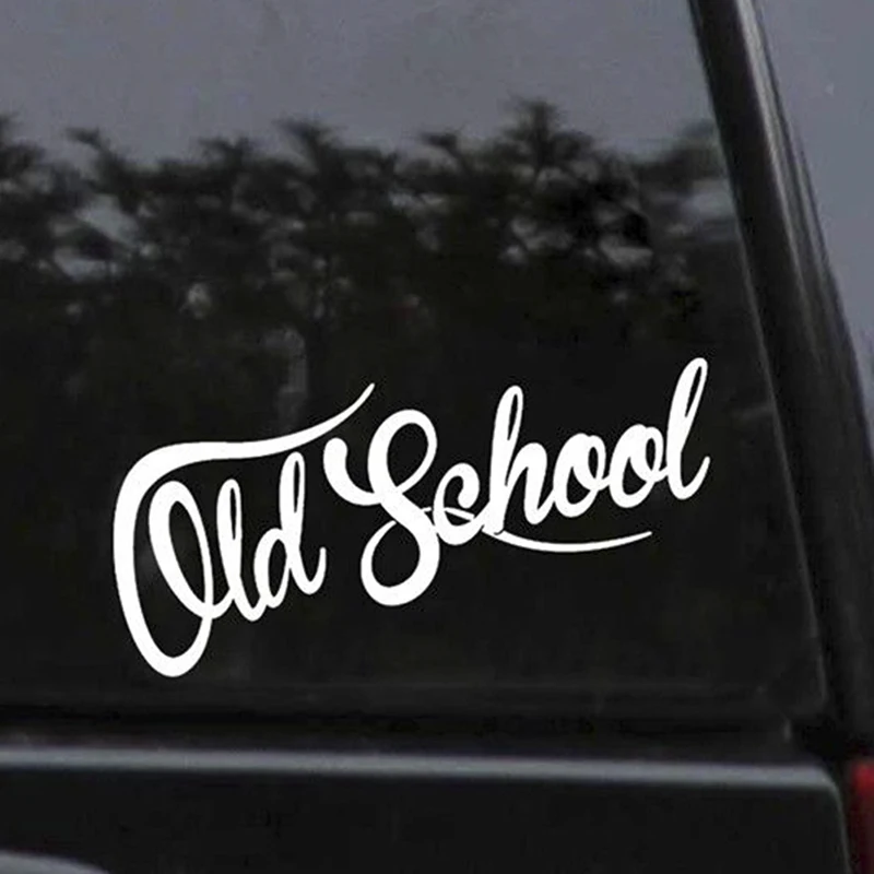 Забавни реколта етикети старата школа KK Oldstyle, покриващи драскотини, стикер за автомобил, PVC, 18 см X 9 см . ' - ' . 3