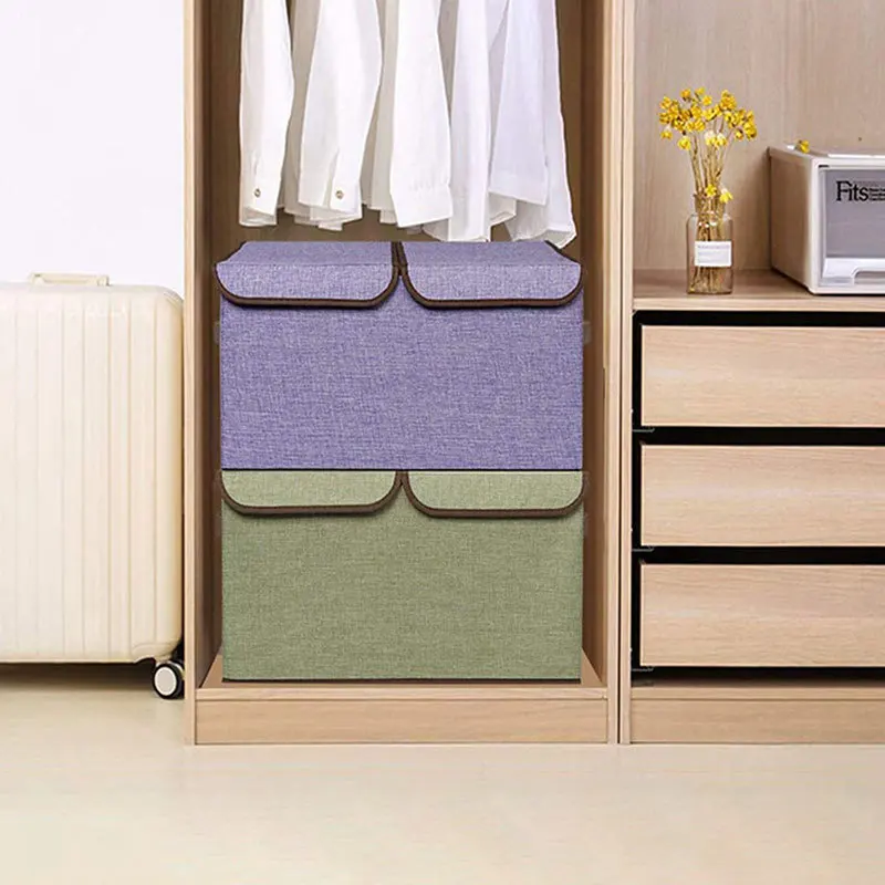 Кутия за съхранение на домакински дрехи, голяма сгъваема кутия за съхранение . ' - ' . 2
