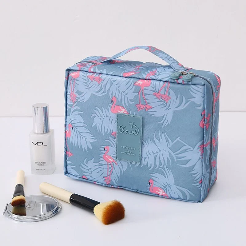 Модерна чанта за съхранение на битова козметика, средства за грижа за кожата, чанта за организиране на необходимите тоалетни принадлежности за баня, опаковка с цип . ' - ' . 5