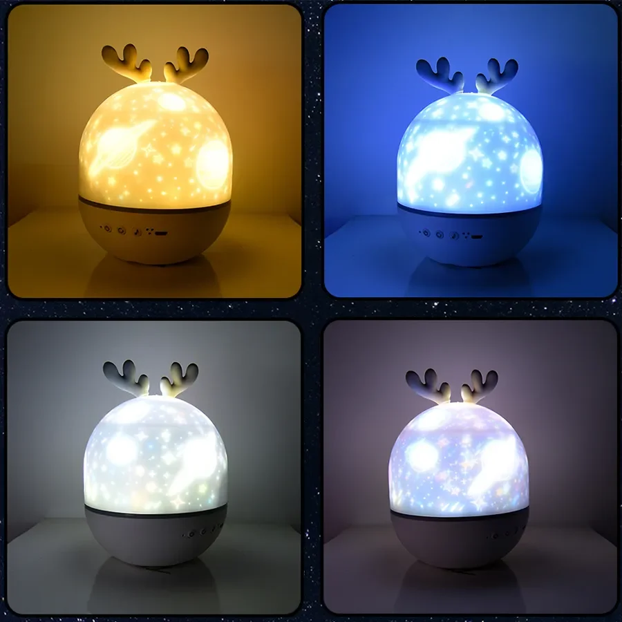 Небесен лека нощ Звезден проектор Детски нощни осветителни тела Акумулаторна нощна лампа Декорация на стените на детската спални подарък за рожден ден . ' - ' . 0
