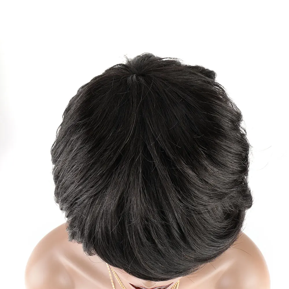 Перука от човешка коса Bliss Short Pixie Cut, бразилски косата, косата Реми, дамски къси перуки перука от човешка коса Pixie Cut Short за чернокожите жени . ' - ' . 4