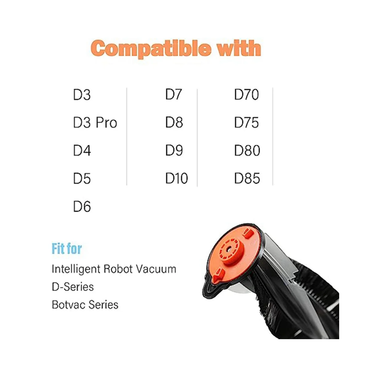 Подходящ за почистваща машина серия D D7/D5/D3/D7500/D8500/D800 Подмяна на части на робота-прахосмукачка с основната четка . ' - ' . 3