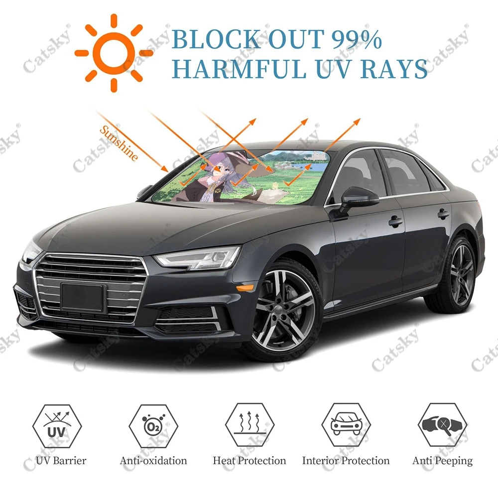 Пътуване Элайны Покриване на предното стъкло на превозното средство козирка Универсален блок сгъване на UV-лъчи козирка протектор . ' - ' . 4