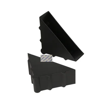 200шт Черна пластмасова форма на Тройната ъглова плочки Мрамор лист Панел рамка за снимка Стъклена предпазни възглавници опаковка