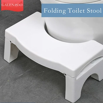 U-образна столче за тоалетна клекнал, нескользящая тампон, помощник в банята, място за краката, облекчава запек, аксесоари за баня