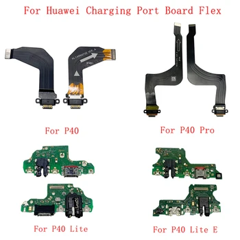 Оригинален USB Докинг станция За Зареждане на Портове И Конектори Жак Заплата резервни Части Гъвкав Кабел За Huawei P40 P40 Pro P40 Lite P40 Lite E USB Печатна Платка