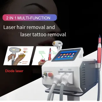 808 nm диоден лазерен апарат за обезкосмяване на Пико Лазерна татуировка за измиване на веждите Многофункционално обзавеждане за салон за красота