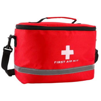 Чанта за първа помощ голям капацитет, с множество джобове, комплекти за спешна помощ на открито, преносима чанта за спешна медицинска помощ при пожар