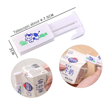 Скоба за запечатване на кутии с мляко 2 ЕЛЕМЕНТА, опаковани в кутия, запечатана скоба за напитки, щипки за запечатване на пакети за закуски, скоба за запечатване на хранителни продукти, домакински скоба за запечатване