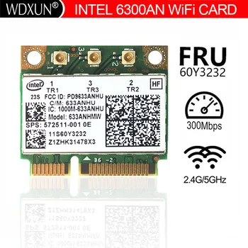 Безжичен Wi-Fi 60y3233 Intel 6300agn Mini Pci-e Pcie Card Ultimate-n 802.11 a/g/n 2,4 g 5,0 Ghz forT410 T420 T430 X220 Y460