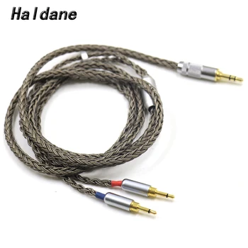 Haldane Gun-Цвят 2x2,5 мм и 16 ядра за HIFIMAN HE1000 HE400S HE560 Oppo PM-1 Ч.-2 XLR/3,5/4,4 мм Баланс на Кабел за обновяване на слушалки