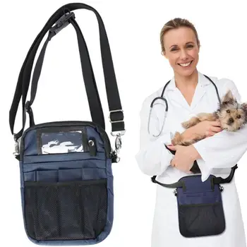 Поясная чанта-органайзер за медицински сестри, многофункционална чанта за съхранение на медицински сестри, професионална чанта на рамото, поясная чанта за медицински сестри с множество офиси