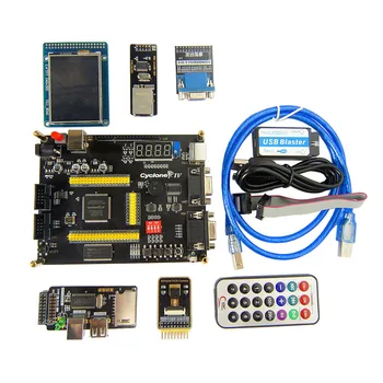 Такса за разработка на Altera FPGA Cyclone IV EP4CE NIOSII + USB Blaster + LCD + VGA + Камера OV7670 + USB модул + Ethernet