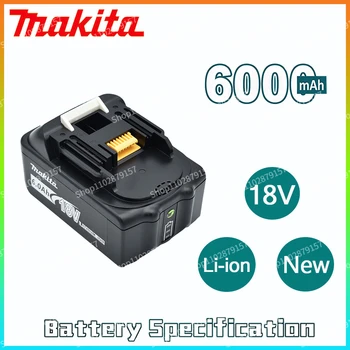 18V 6.0 Ah Makita Оригиналът е на led литиево-йонна батерия заместител на LXT BL1860B BL1860 BL1850 Акумулаторна батерия електроинструменти Makita