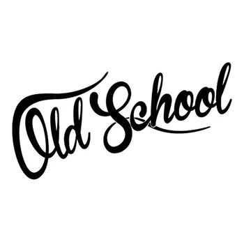 Забавни реколта етикети старата школа KK Oldstyle, покриващи драскотини, стикер за автомобил, PVC, 18 см X 9 см