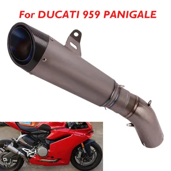 За Ducati 959 Panigale 2016-2019 Шумозаглушител На Изпускателната Система На Мотоциклета Escape Тръба Средно Ниво От Титанова Сплав, Без Съединителни Модифицирана Тръба
