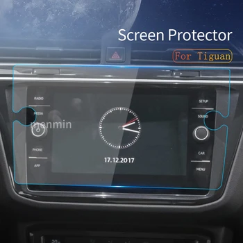 Автомобилни Стикери Протектор на Екрана, За да Carplay VW Tiguan 2020 2023 Дисплей От Закалено Стъкло Защитно Фолио за Навигация Авто аксесоари