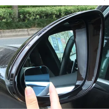 Автомобилно регулируемо огледало слепи зони Без HD стъкло Ъгъл на наклона на кръгла куполна Паркинг помощно огледало за обратно виждане автоаксесоари 2 ЕЛЕМЕНТА
