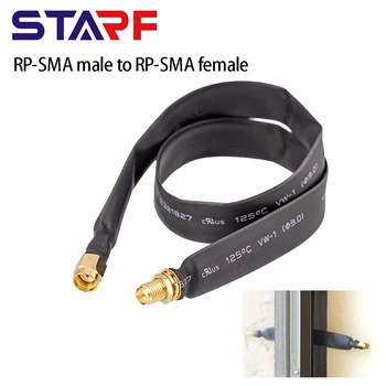 40 см, конектор RP-SMA към конектора RP-SMA Плосък Коаксиален кабел за удължаване на стандартите Wi-Fi 802.11 ac, 802.11 n, 802.11 g, както и 802.11 b