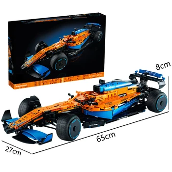 НОВ Технически С подсветка 42141 Състезателен Автомобил McLarens от Формула 1, F1 Модел Автомобил Buiding Kit Блок Играчки за деца, Подарък За Рожден Ден