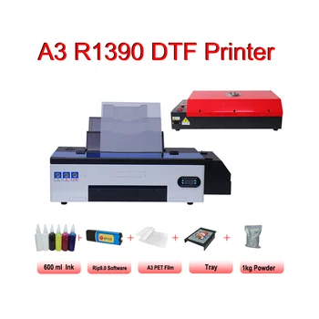 Печатащата Машина за тениски R1390 печатаща Глава DTF Принтери A3 За тениски, Кожени Качулки Облекло Теплопередача ПАТ Филмът Принтер