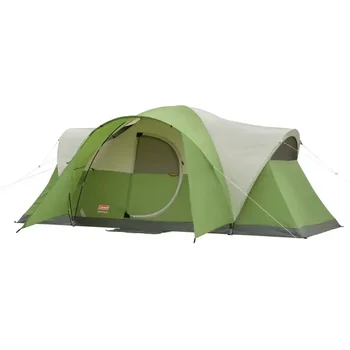 Палатка Peaceful Green Купол на 8 души - идеален за къмпинг и туризъм, насладете се на комфорт и стил на открито. Палатка в 1 стая.