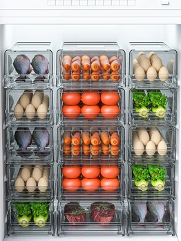 Хладилник, кутия за съхранение на продукти, органайзер за хладилник, кофа за боклук, кухненски шкаф, хладилник с камера за плодове, зеленчуци, контейнер за яйца и кнедлите