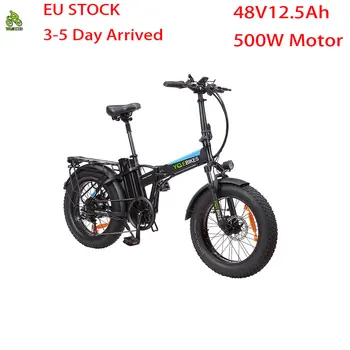 Склад на ЕС Без Данък Сгъваем ebike 7 Speed 500W12.5AH Power Fat Tire Доставка Електрически Велосипед Преносим Уличен Мотор с Поставка