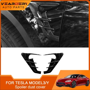 Автоаксесоари за Tesla, Модел 3/Y 2021 Помещение Фланговете Странично Крило на Колата Панел на Кутията Спойлер Прахоустойчив Калъф Модификация Украса