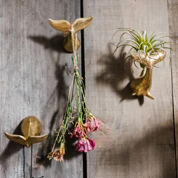 Сладки куки за дома, закачалка с опашка на русалка, монтиране на украса, мини-закачалка за сухи цветя, изработени от смола, градина античен кука