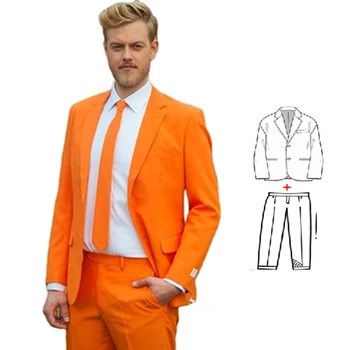 Мъжки Моден Оборудвана Мъжки костюм 2023, Класически Сватбен Смокинг на Младоженеца по поръчка Костюм Pour Homme Mariage, 2 предмета (яке + панталон)