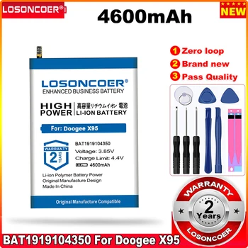 Батерия LOSONCOER 4600mah BAT2019104350 за батерията на мобилния телефон Doogee X95
