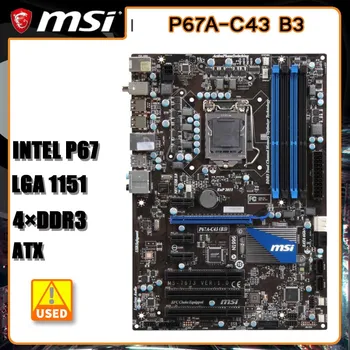 1155 дънна Платка MSI P67A-C43 B3 дънна Платка Intel P67 4 × DDR3, 32 GB 2 X SATA III USB3.0 ATX процесор Core i7/i5/i3