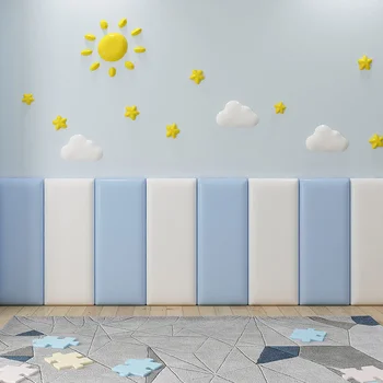 Таблата 3D Стикери За Стена Самозалепващи се Тапети Детска Стая Декор Спални Противоударные Стенни Панели на Таблата Cabecero