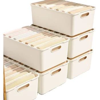 Кутия за съхранение на Дрехи Панталони Шкаф За Съхранение на Многослоен Пластмасова Кутия За Съхранение на Домакински Голям Капацитет