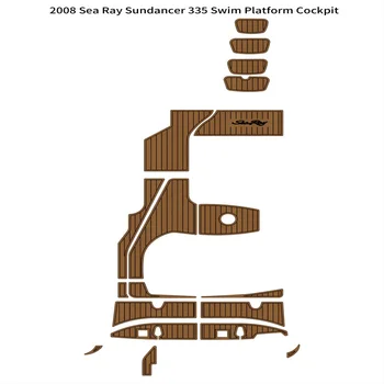 2008 Sea Ray Sundancer 335, платформа за плуване, кокпит, лодка, кърлежи етаж от пяна EVA