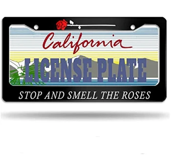 Рамка за регистрационен номер Спрете и миризма розови рамки за регистрационен номер Декоративни рамки за автомобилни birk Алуминиева стойка за регистрационен номер